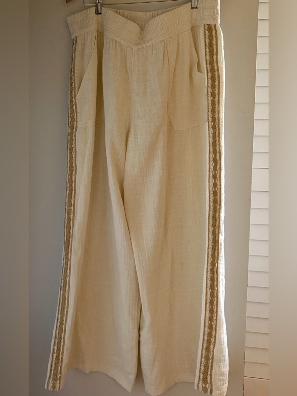 Aerie Crochet Trim Wide Leg Pants XL - Picture 3 of 6